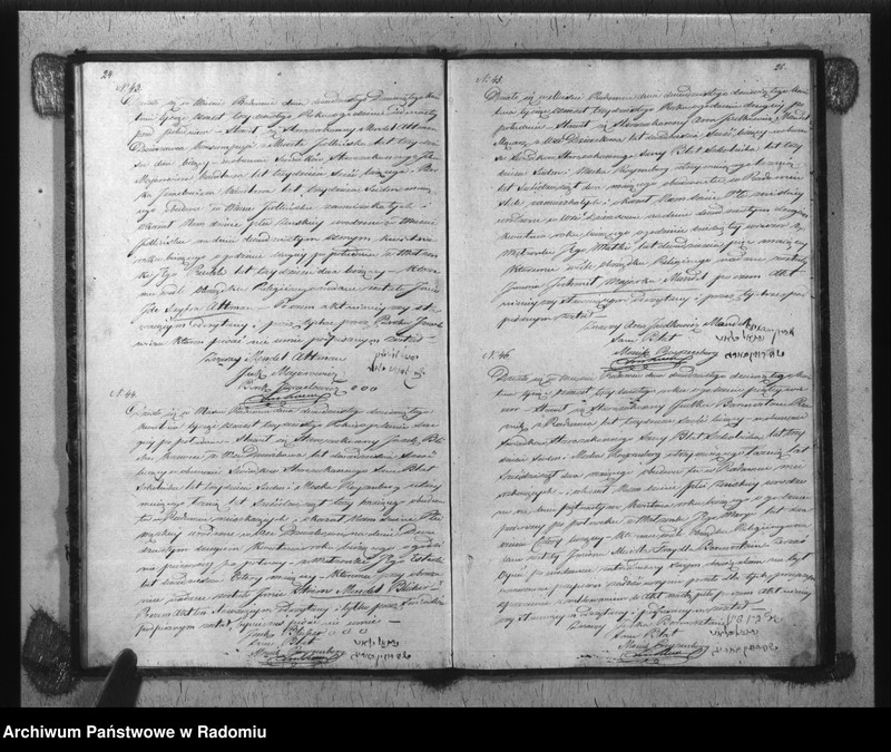 image.from.unit.number "Akta Stanu Cywilnego Wyzna[nia] Mojżeszowego Parafii Radom Urodzin, Małżeństwa i Zejścia z Roku 1830"