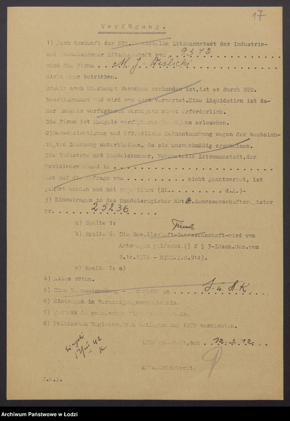 Obraz 19 z jednostki "Moszek Jankiel Wiślicki- sprzedaż towarów wełnianych i półwełnianych własnego wyrobu"