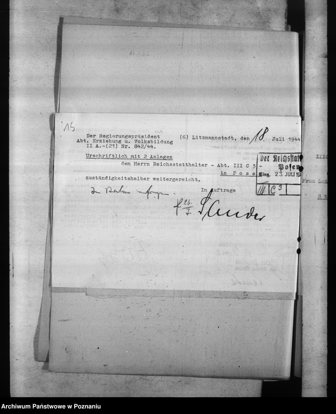 Obraz 19 z jednostki "Aufnahme der Schüler in die Oberschulen."