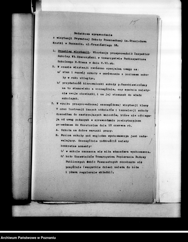 Obraz 18 z jednostki "Prywatna Szkoła Powszechna Raczkiewiczówny i Pokorzyńskiej w Poznaniu"