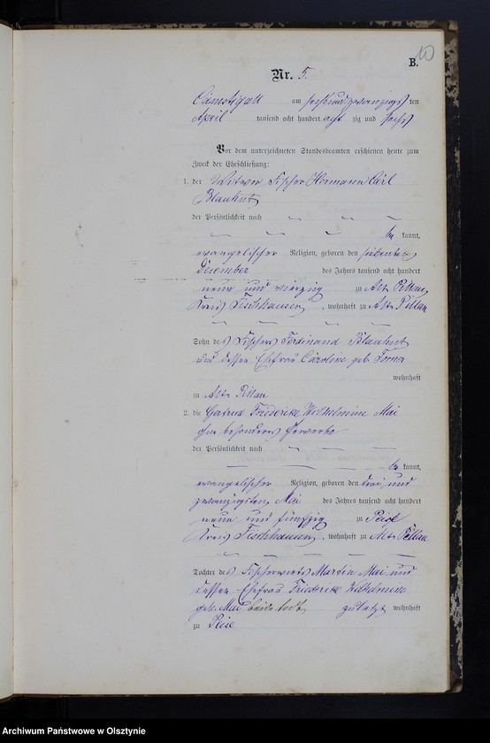 image.from.unit.number "Heiraths-Haupt-Register Nr 1 - 28"