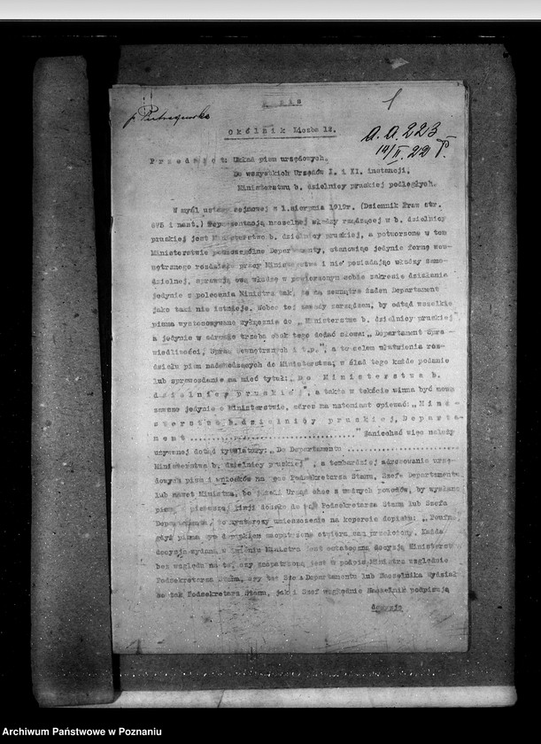 Obraz 5 z jednostki "Sprawy stadnin okólniki"