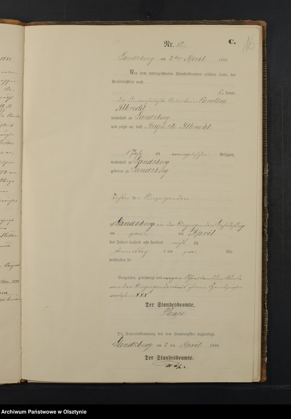 image.from.unit.number "Sterbe-Neben-Register Nr 1 - 66"