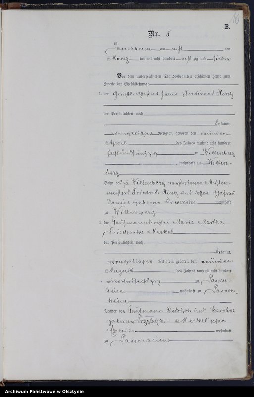 image.from.unit.number "Heiraths-Haupt-Register Nr 1 - 25"