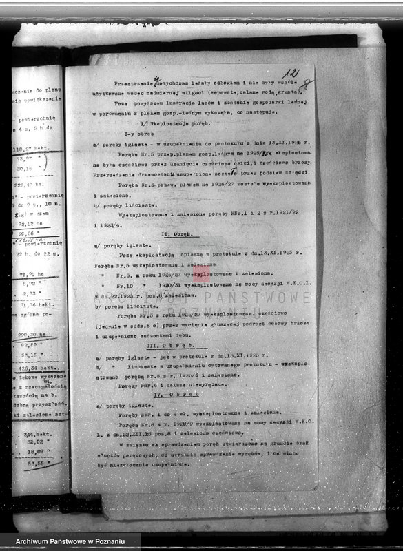 Obraz 16 z jednostki "Sprawa zmiany rodzaju użytkowania 426,34 ha gruntów leśnych w majątku Gosławice powiat koniński celem utworzenia deputatu rolnego dla staży leśnej"