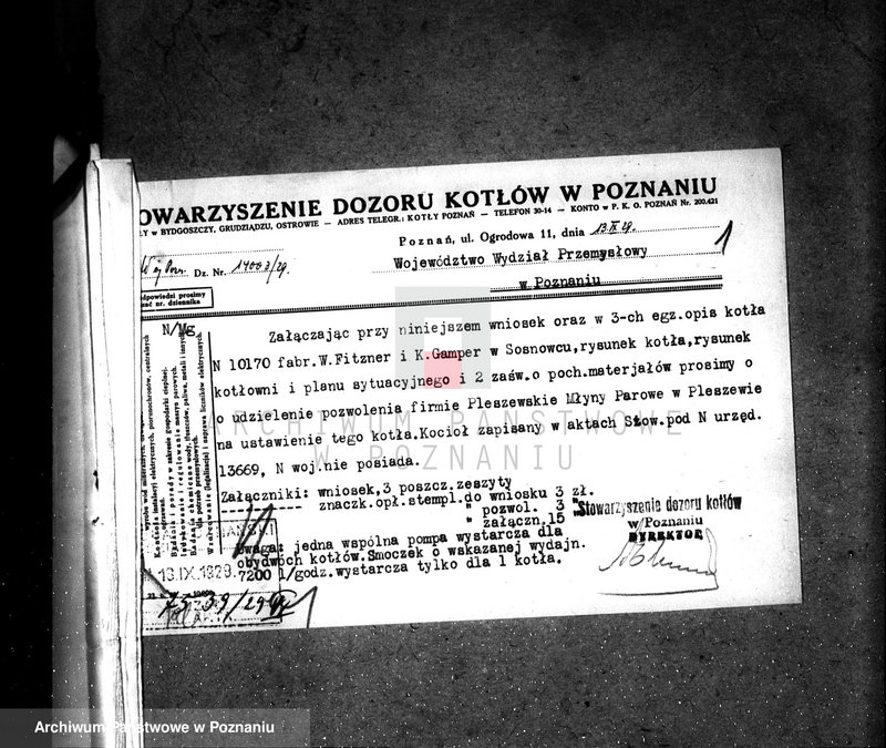 Obraz 5 z jednostki "Pleszewskie Młyny Parowe w Pleszewie nr fabr. kotła 10170, nr woj. kotła 6361"