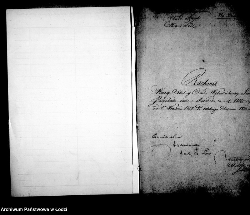 Obraz 6 z jednostki "Akta tyczące się rachunków szkoły elementarnej w osadzie fabrycznej Łódka"