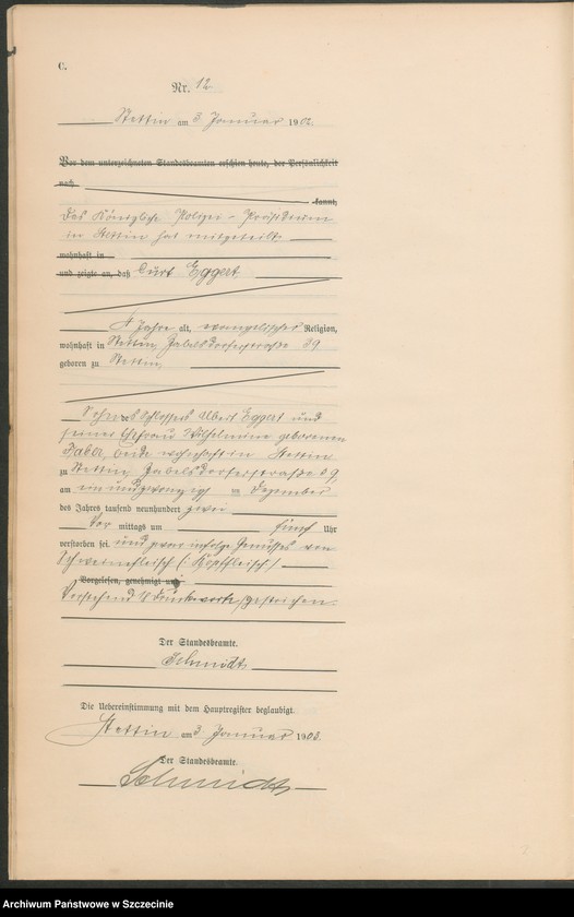 image.from.unit.number "Sterbe-Register (Neben-Register) Band I"
