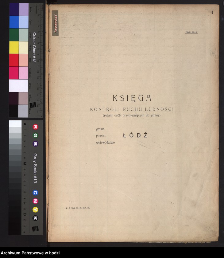 image.from.unit.number "Księga kontroli ruchu ludności (rejestr osób przybywających do gminy) Łódź, komisariat I, t. IV, nr 10158-11736"