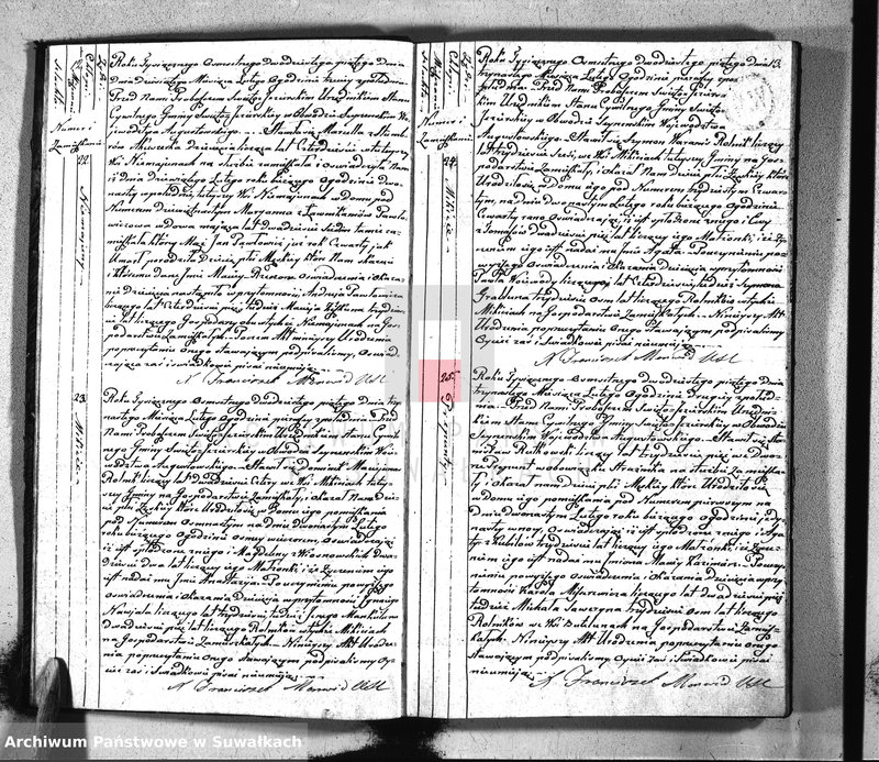 image.from.unit.number "Akta urodzonych w roku 1825 urzędnika stanu cywilnego gminy święto jeziorskiey w obwodzie seyneńskim województwa augustowskiego"