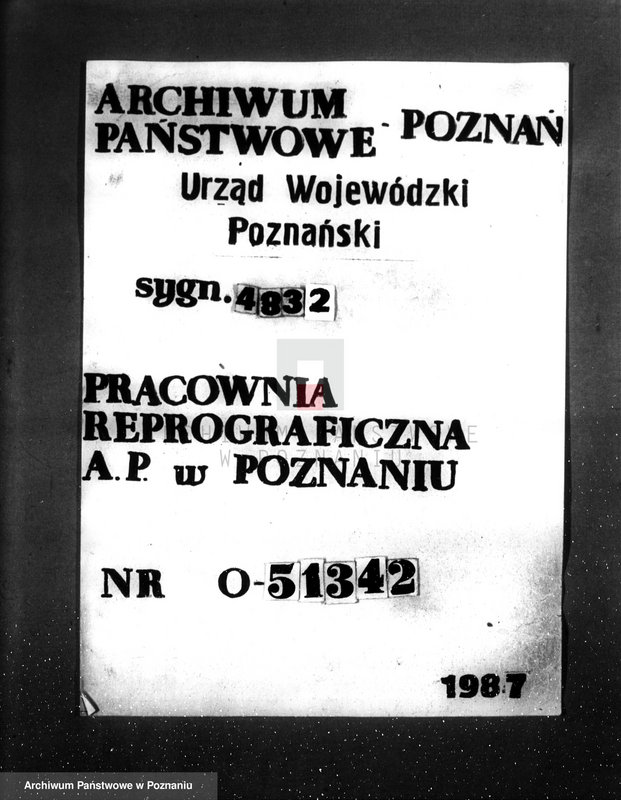 Obraz 1 z jednostki "Wytwórnia chemiczna Nitrolak w Poznaniu /zatwierdzenie projektu urządzania/"