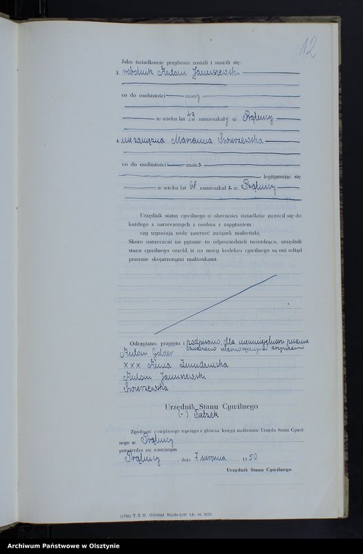 image.from.unit.number "Księga małżeństw Nr 1 - 8,1 - 5,1 - 9 i 1 - 11 /przepisana w języku polskim z oryginału niemieckiego w dniach 4.08.-8.08.1950/"