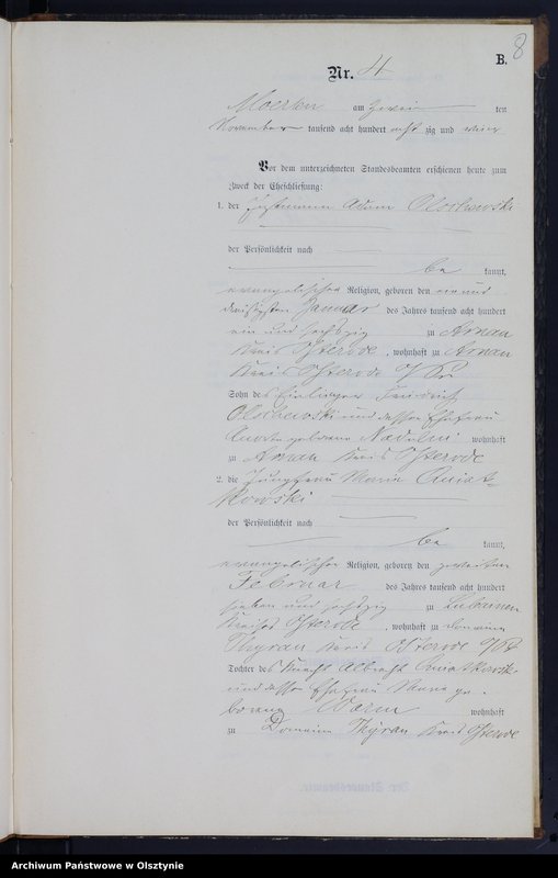 image.from.unit.number "Heiraths-Neben-Register Nr 1 - 8"