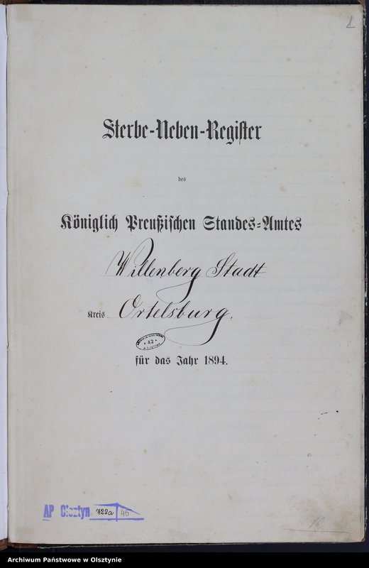 Obraz 3 z jednostki "Sterbe-Neben-Register Nr 1 - 59"