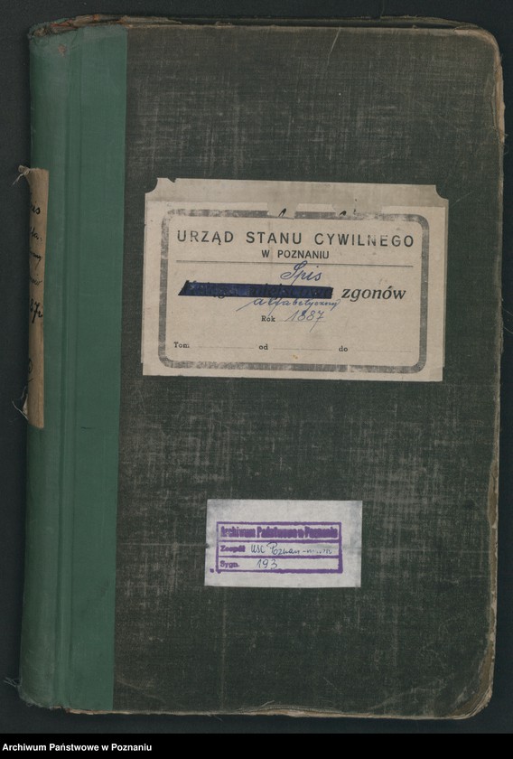 Obraz 2 z jednostki "Spis alfabetyczny zgonów"