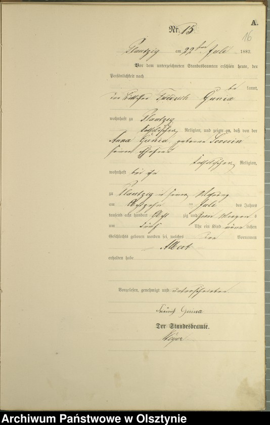 image.from.unit.number "Geburts-Haupt-Register Nr 1 - 29"