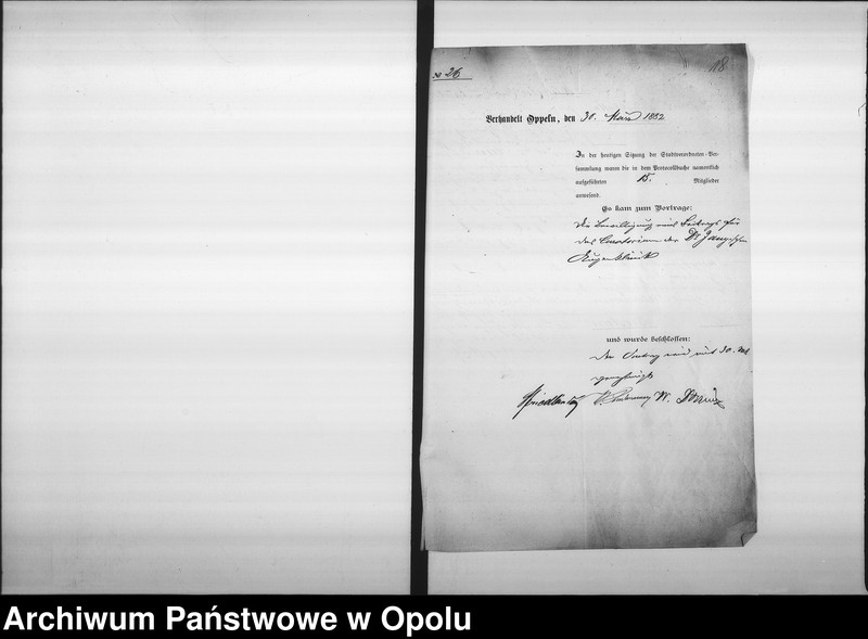 Obraz 18 z jednostki "Acta des Magistrats zu Oppeln betreffend die Taubstummen und Blinden-Institute Vol. II"