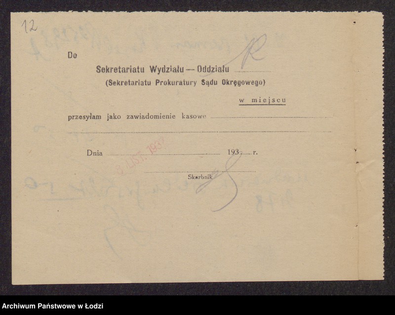 Obraz 14 z jednostki "Jakub Moszek Berman, Chawa Berman, Lajb Kopel- sprzedaż własnych wyrobów włókienniczych"