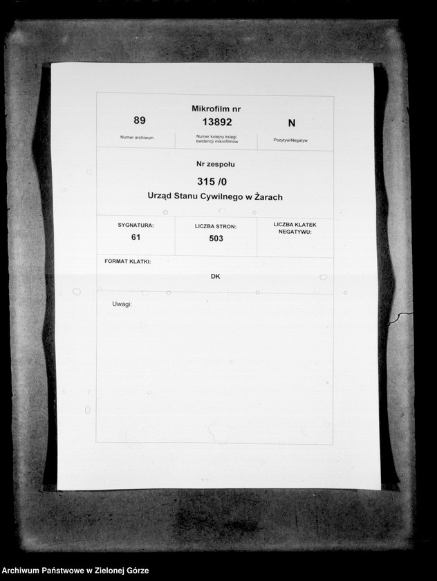 Obraz 2 z jednostki "[Księga akt urodzenia rok 1900-Żary miasto]"