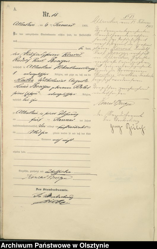 image.from.unit.number "Geburts-Haupt-Register Tom I, Nr 1- 398"