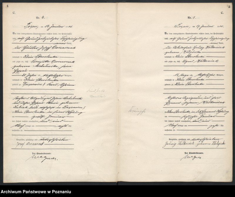 Obraz 5 z jednostki "Księga miejscowa zgonów"