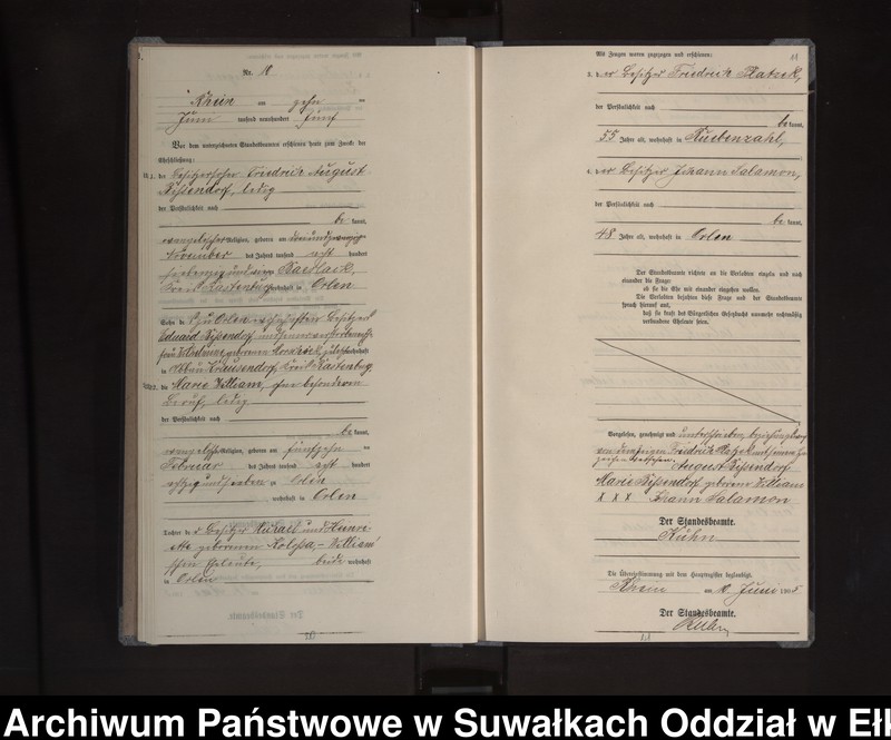 image.from.unit.number "Heirats-Neben-Register des Königlichen Preussischen Standes-Amtes Orlen Kreis Lötzen"