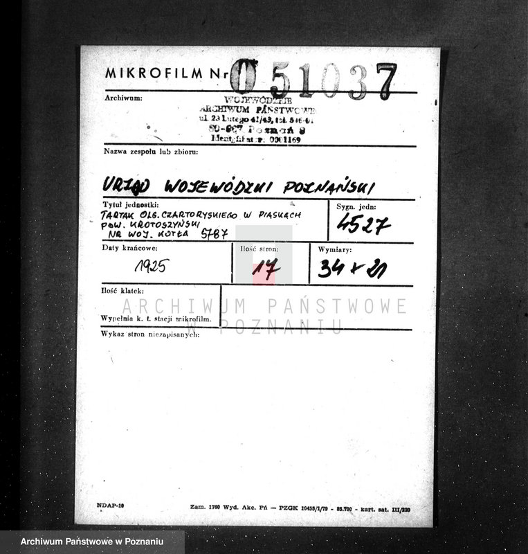 image.from.unit.number "Tartak Olg. Czartoryskiego w Piaskach, pow. krotoszyński nr woj. kotła 5787"