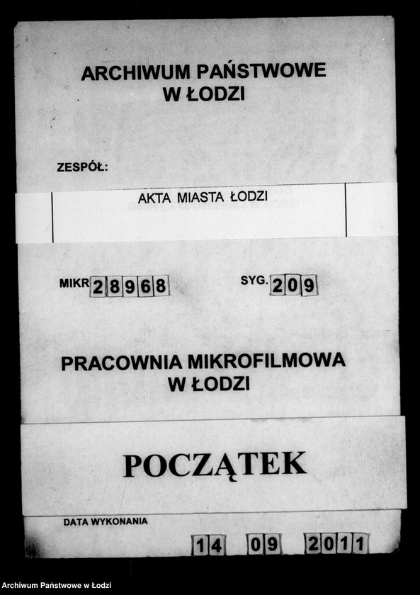 Obraz 1 z jednostki "Akta ławnika czynnego osady rękodzielniczej Łódki tyczące się melioracji miasta i nazwy ulic"