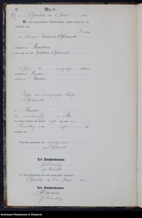 image.from.unit.number "Sterbe-Neben-Register Nr 1 - 42"