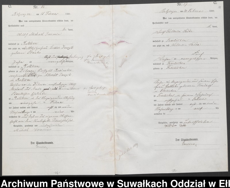 image.from.unit.number "Sterbe-Haupt-Register des Königlichen Preussischen Standes-Amtes Belzonzen Kreis Johannisburg"