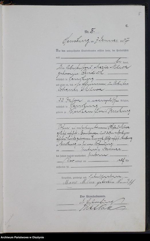 image.from.unit.number "Sterbe-Haupt-Register Nr 1 -172"