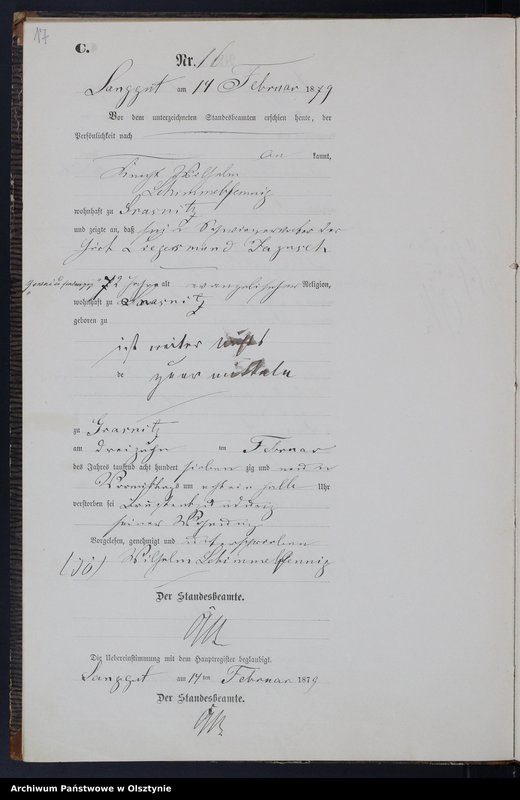 image.from.unit.number "Sterbe-Neben-Register Tom I,Nr 1 - 29"