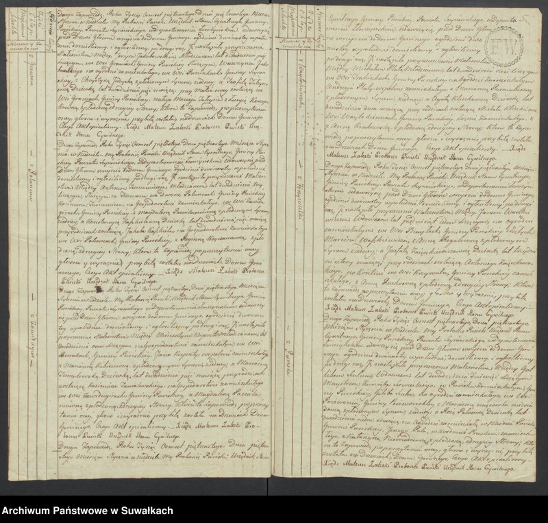 image.from.unit.number "Akta małżeńskie gminy puńskiey od pierwszego stycznia do dnia ostatniego grudnia 1815 roku."