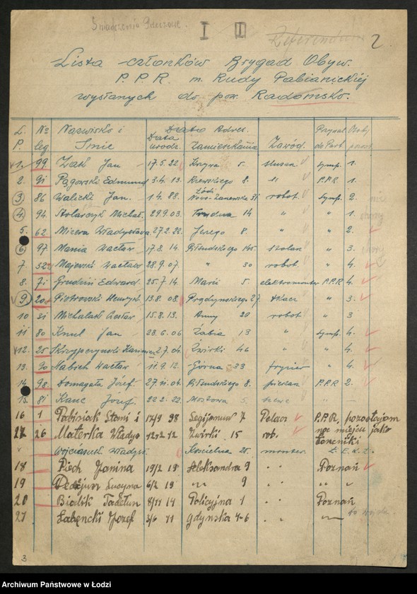 Obraz 3 z jednostki "Wykazy aktywu biorącego udział w reformie rolnej"