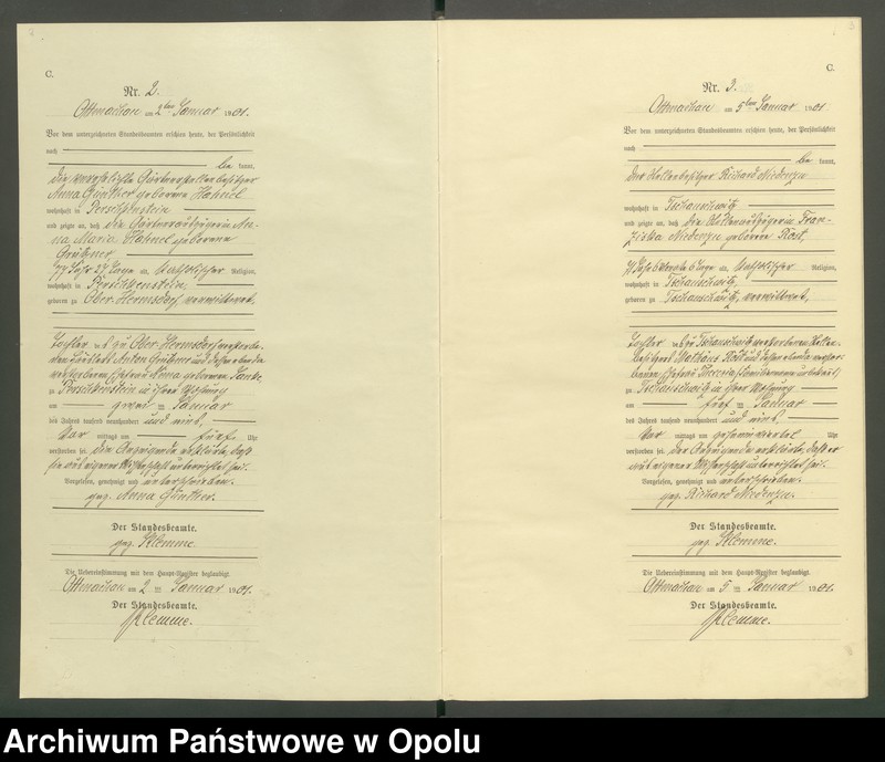 image.from.unit "Ksiega zgonów U.St.Cyw. Otmuchów z roku 1901"
