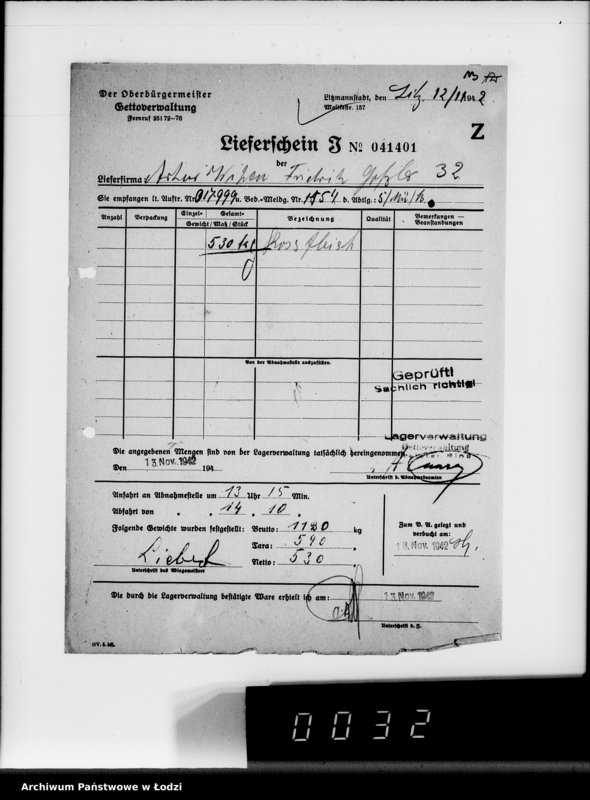 Obraz 17 z jednostki "Lebensmitteleinkauf. Aufträge, [Lieferscheinen und Rechnungen] 17941-18000"