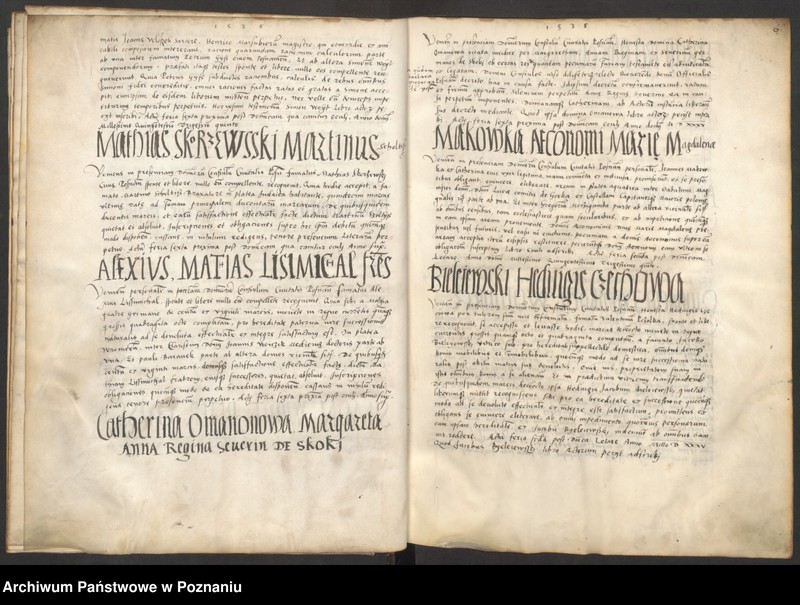 Obraz 11 z jednostki "Liber obligacionum decretorum, quietationum contractuum bona immobilia, summas pecuniaris ac res ad diuturnitatem pertinentes continens coram spectabili consulatu Posnaniensi ...signo A."