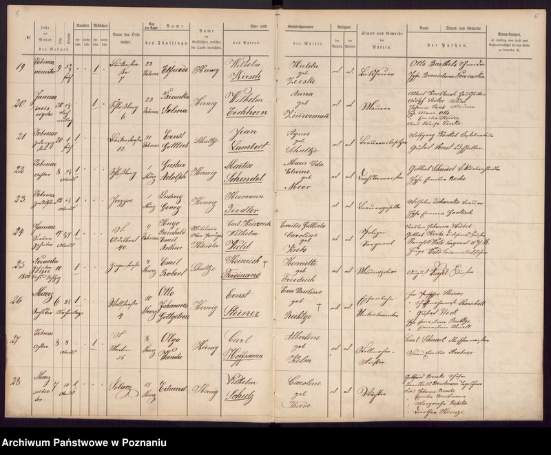 Obraz 5 z jednostki "[Akta urodzeń i chrztów, ślubów, zgonów]"