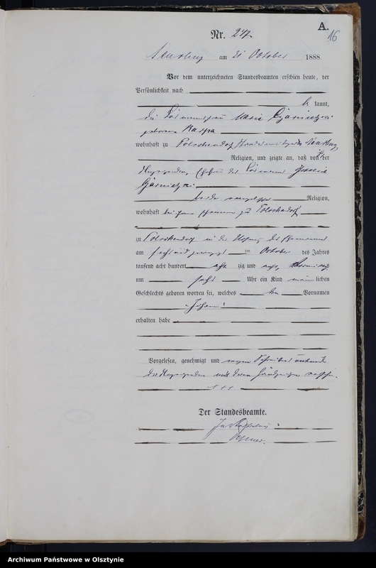 image.from.unit.number "Geburts-Haupt-Register,Tom III,Nr 233 - 301"