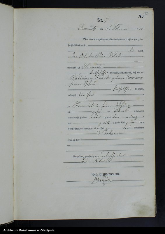 image.from.unit.number "Geburts-Haupt-Register Nr 1 - 77,1 - 97,1 - 88 i 1 - 83"