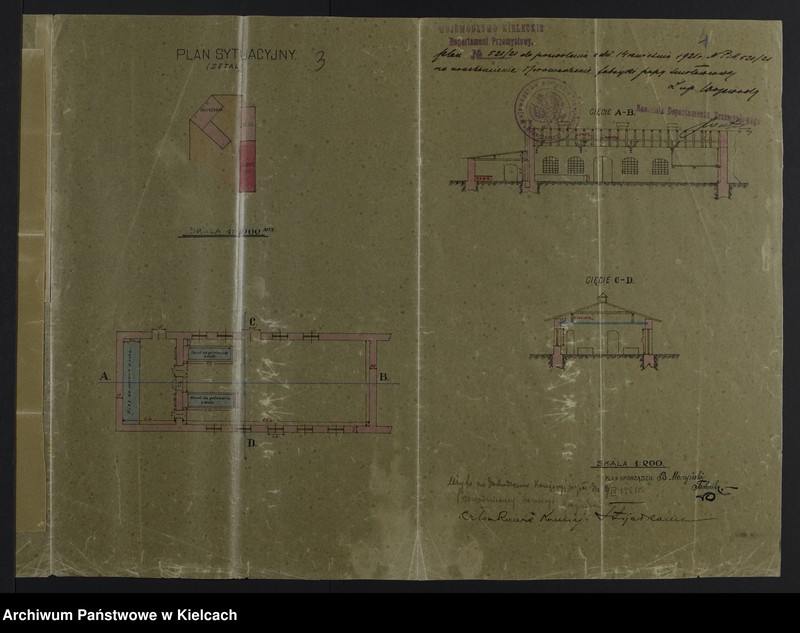 Obraz 4 z kolekcji "Plany i projekty zakładów przemysłowych na terenie Częstochowy w okresie XX-lecia międzywojennego"