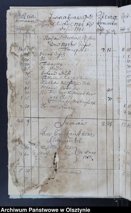 image.from.unit.number "Jahr-Rechnung von aller Einnahme und Ausgabe-Geld, wie auch Bau Rechnung"