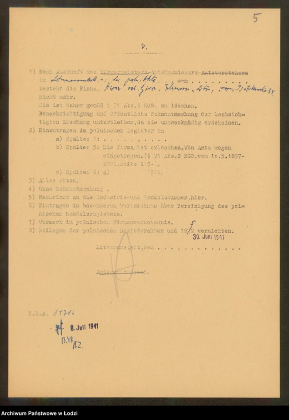 Obraz 7 z jednostki "Hirsz vel Girsz Elinson – pracownia wyrobów skórzanych"