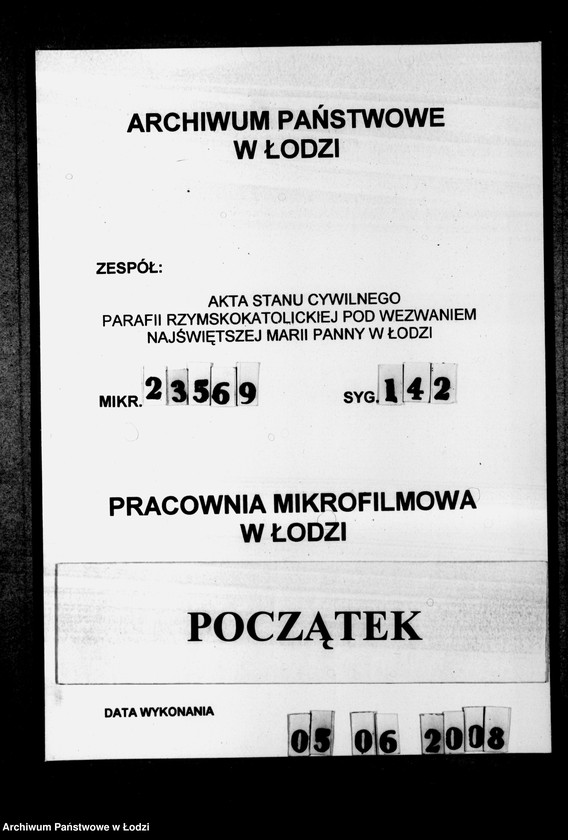 Obraz 1 z jednostki "Akta urodzeń"