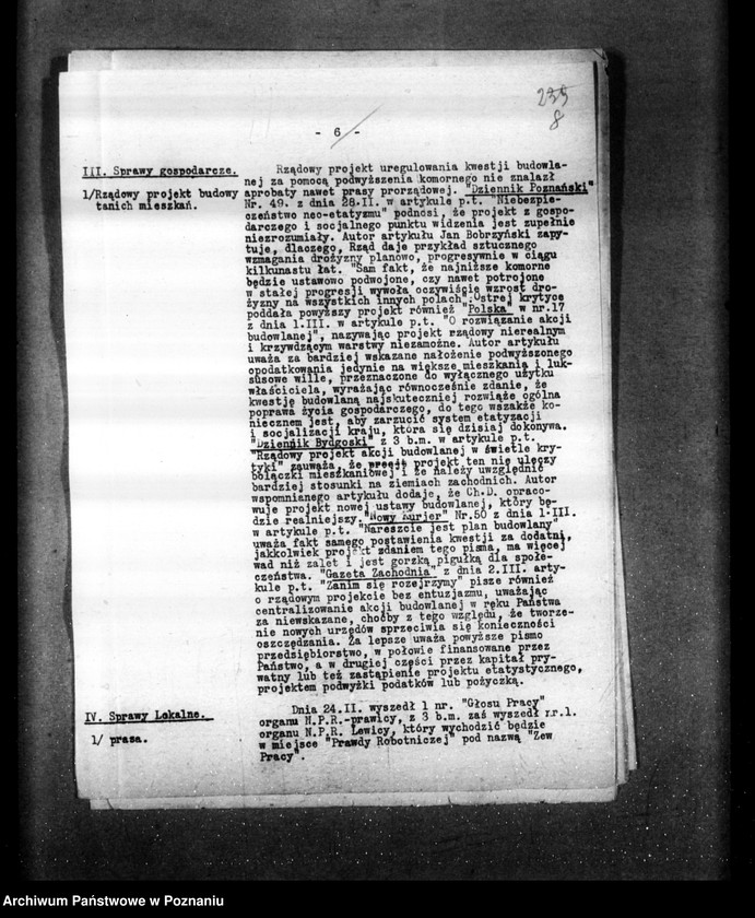 Obraz 12 z jednostki "Sprawozdania sytuacyjne tygodniowe za czas od 1 marca do dnia 28 marca 1929 r. /nr 10-13/"