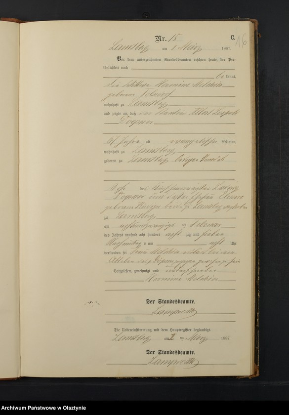 image.from.unit.number "Sterbe-Neben-Register Nr 1 - 71"