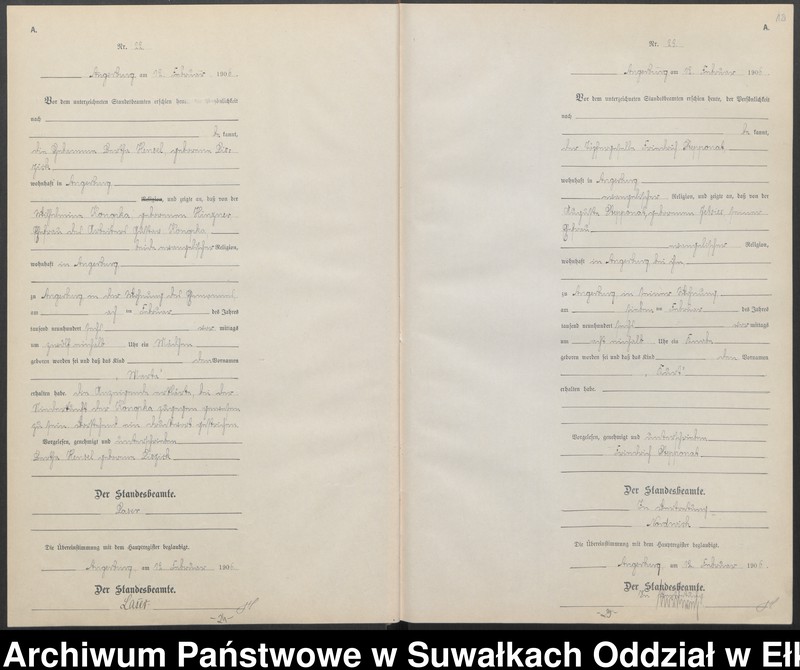 image.from.unit.number "Geburts-Neben-Register des Preussischen Standes-Amtes Angerburg Kreis Angerburg"