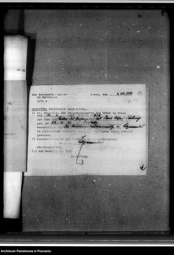 Obraz 15 z jednostki "Politische Beurteilungen der Angestellten"