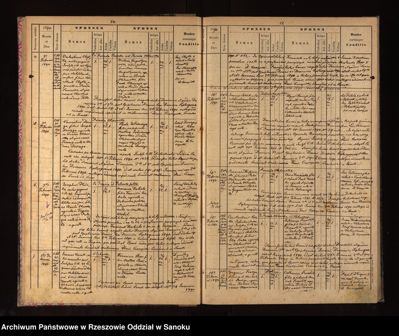 image.from.unit.number "Księga małżeństw dla miejscowości Sanok, Posada Olchowska, Posada Sanocka, Prusiek, Zahutyń, Bykowce, Dabrówka Polska, Dabrówka Ruska, Czerteż, Dolina, Stróże Wielkie, Olchowce"