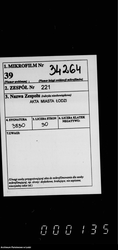 Obraz 2 z jednostki "O raspredelenji v pol´zu balagotvoritel´nych zavedenji mjasa konfiskovannago v lodzinskoj skotobojne"